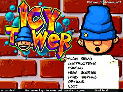 Icy Tower v1.5.1 - 1.3.1 (2012 - Eng) + Портативная версия